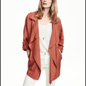 H&M Conscious collection drape jacket