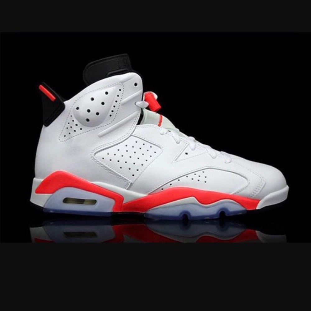 Air Jordan 6 Infrared White Youth Size 6.5