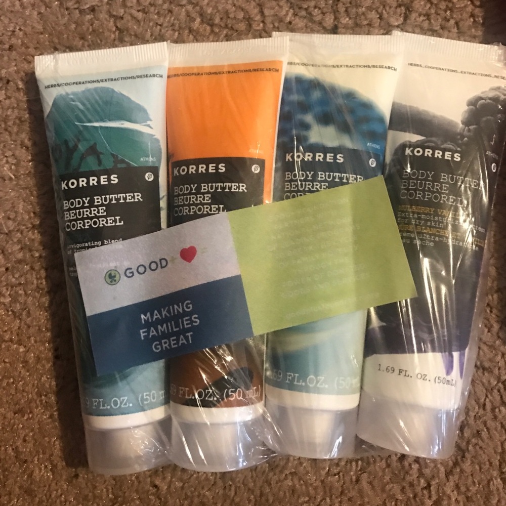 Korres body butter gift set
