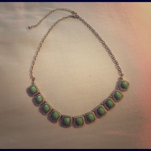 Green and Gold  Necklace