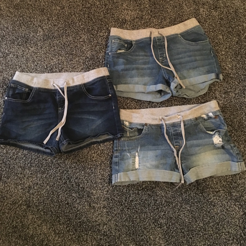 Set of 3 Justice shorts 16 1/2