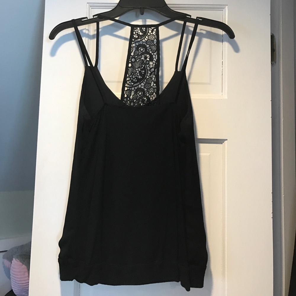 Express lace back blouse