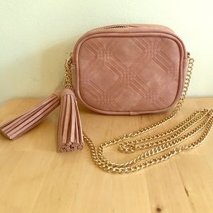BNWT Dusty Rose Cross Body Purse -Trendy Disco Bag