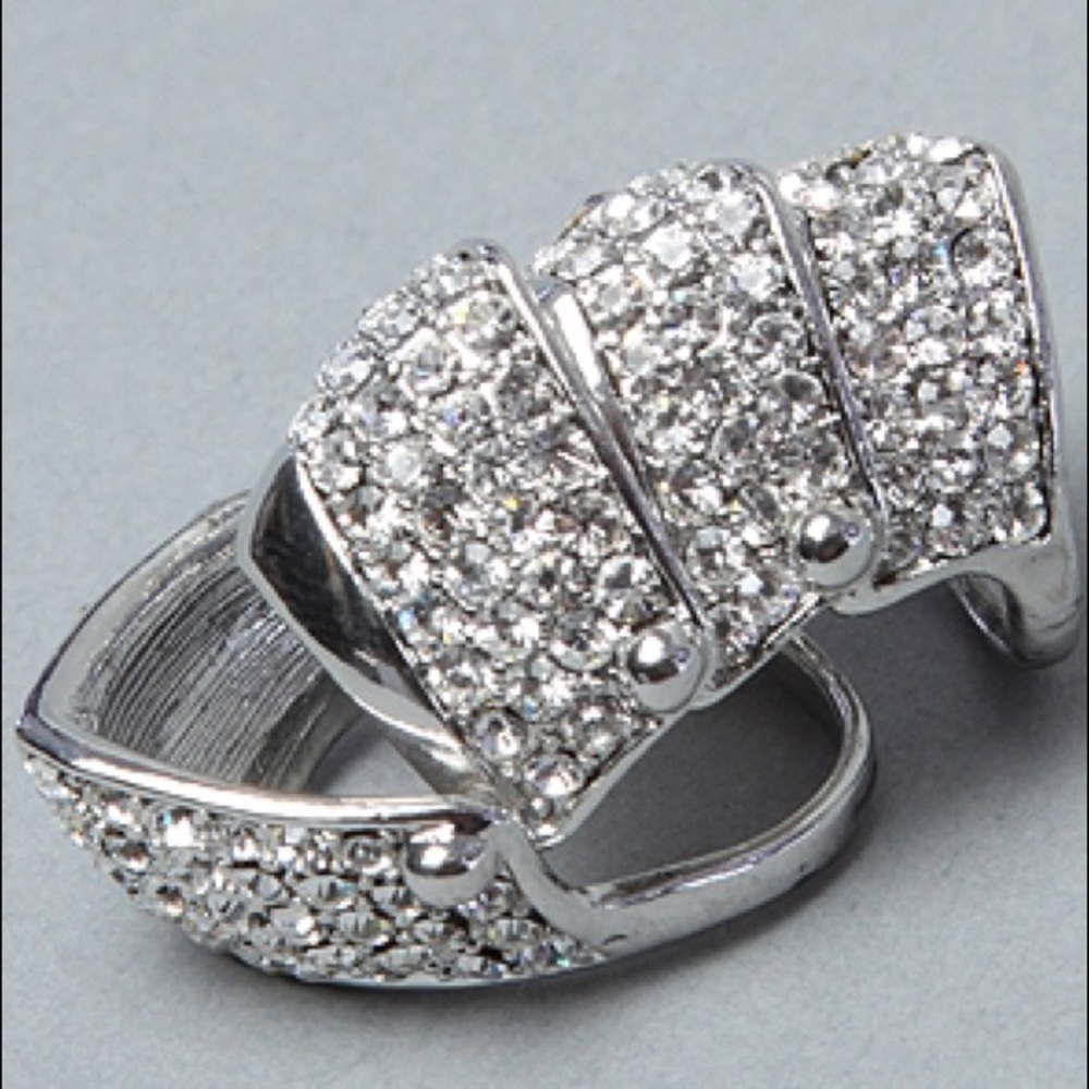 Melody Ehsani Armor-Dillo Knuckle Ring in Silver