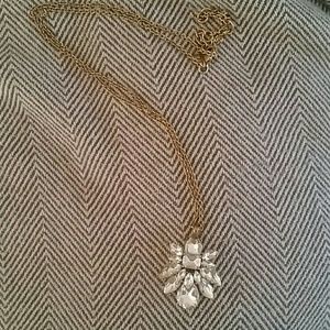 J. Crew long medallion necklace