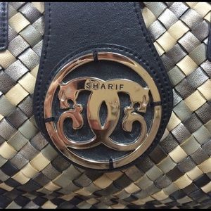 Sharif 1827 Leather Woven Designer Purse