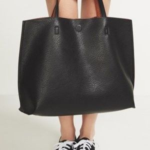 Vegan Leather Reversible Tote