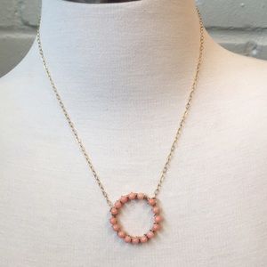 Sylvia Benson Dainty circular gold plated necklace