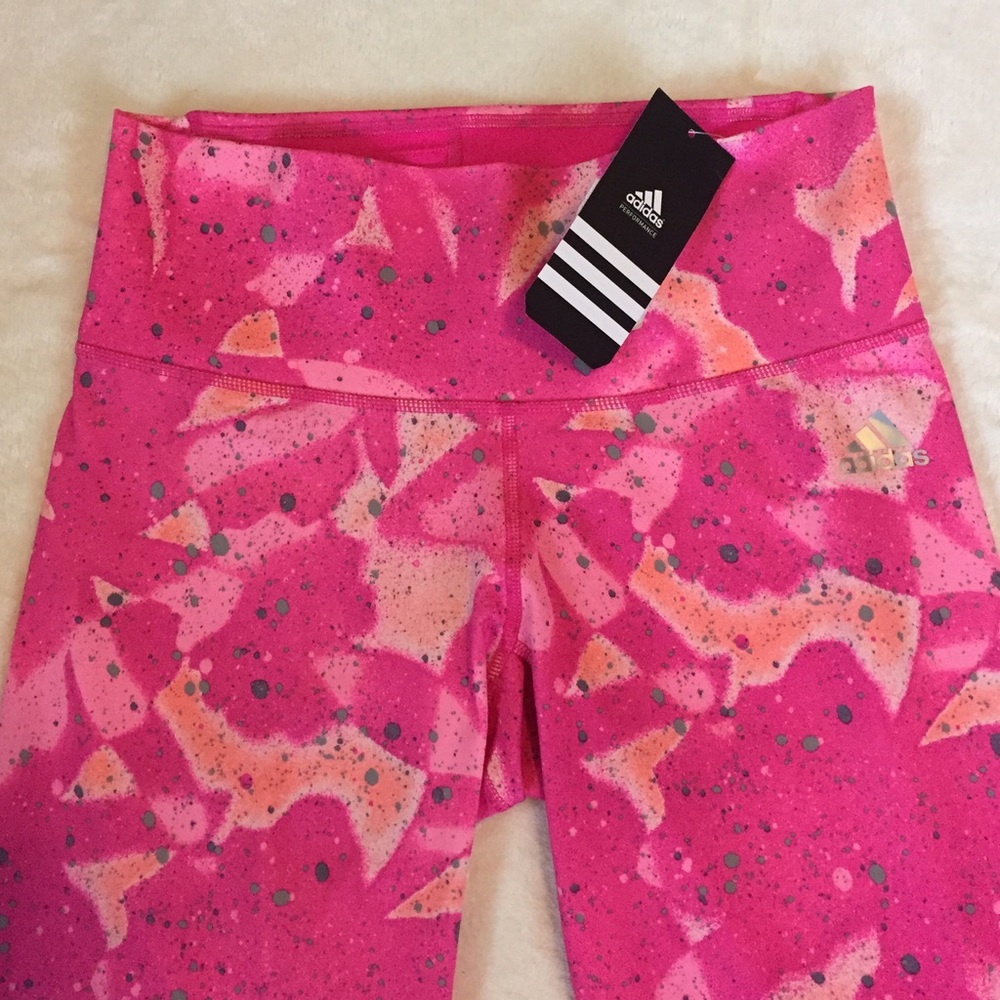Adidas pink leggings
