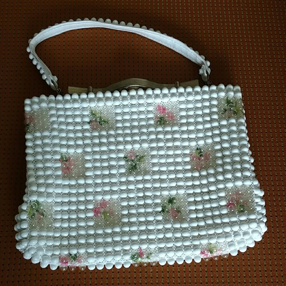 Vintage 1940's Grande's Beads Purse Handbag - Picture 2 of 6