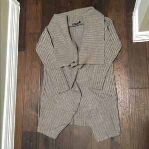 Chunky open knit cardigan