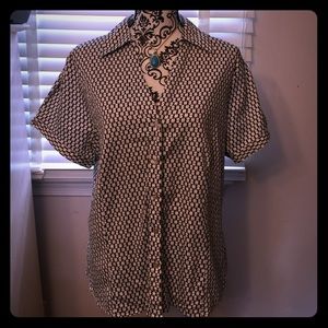 🌂🌂AVENUE FABULOUS PRINT BUTTON DOWN TOP🌂🌂