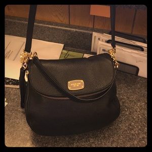 Michael Kors Black and Gold Crossbody