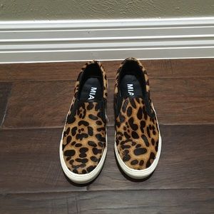 Leopard Print Slip-Ons