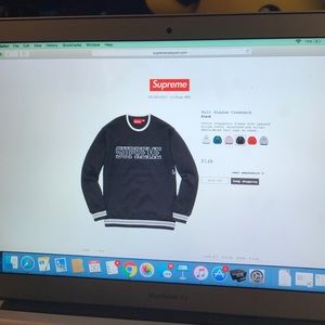 Felt shadow crewneck supreme