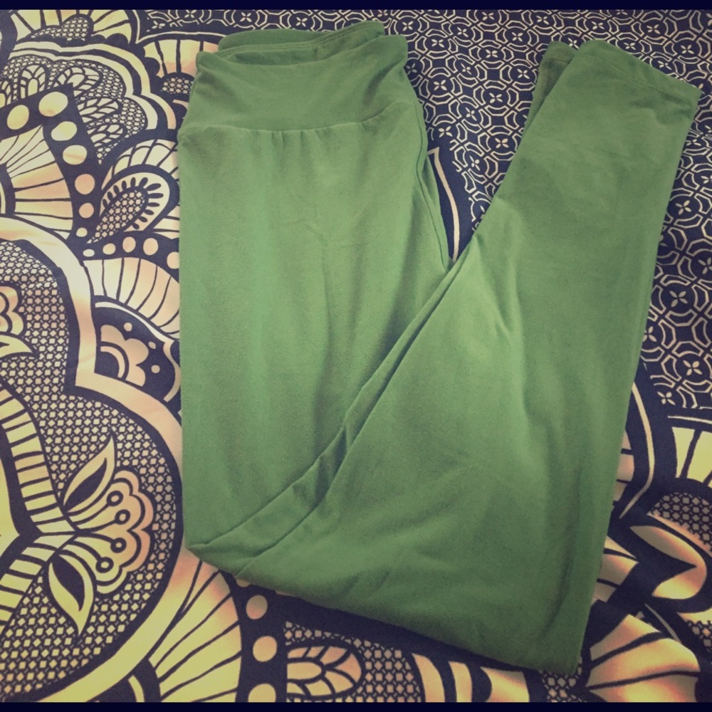 Green lularoe leggings