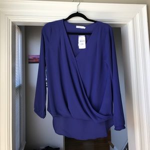 Lush deal front blouse