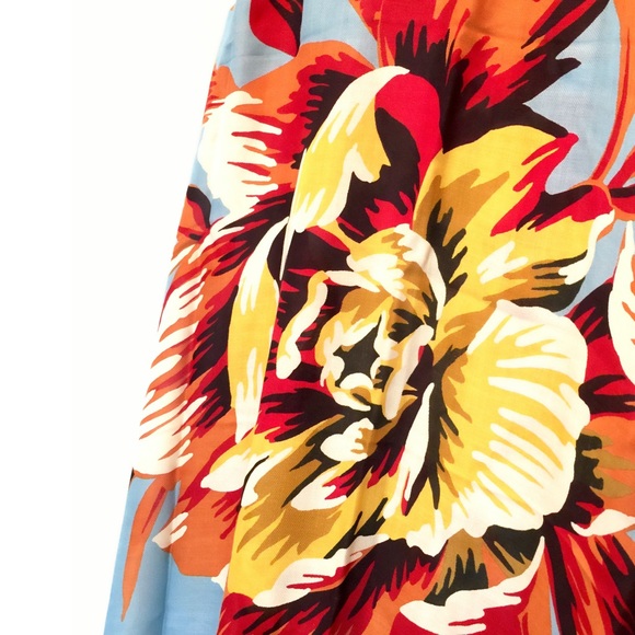 SOLD Burberry Peony Rose Print Scarf - Picture 4 of 8