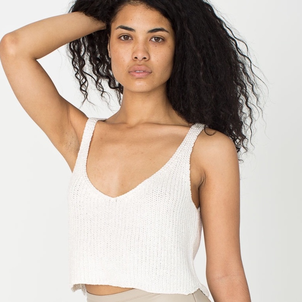White American apparel Cropped Knit tank XS/S
