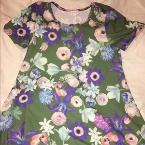 Floral Lularoe Carly XS