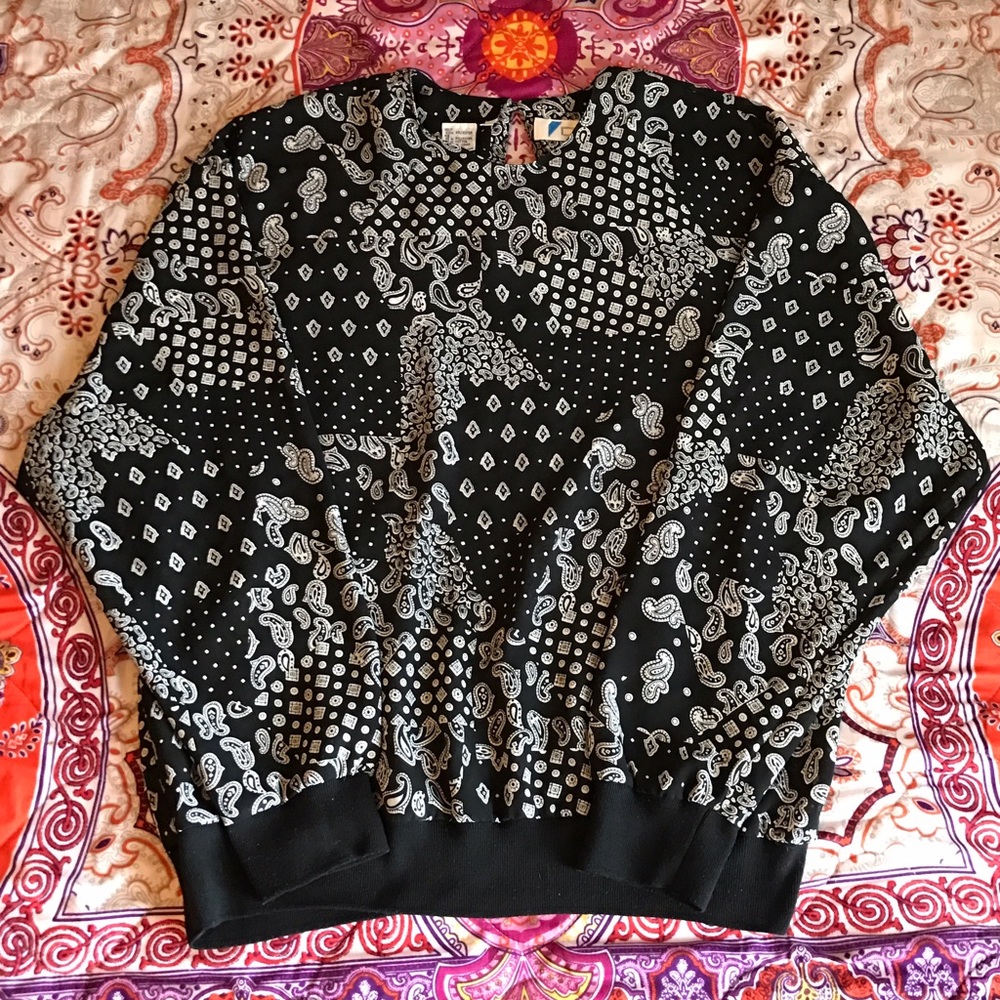 Paisley sheer top