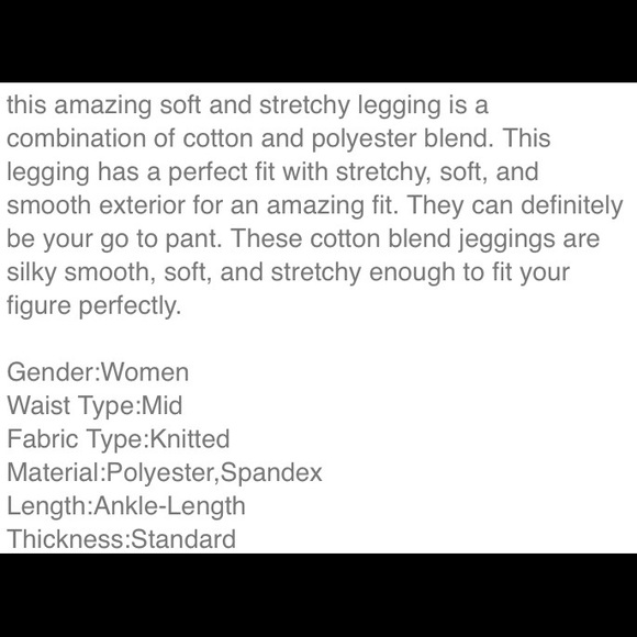 Skinny Slim Stretch Leggings! - Picture 6 of 6