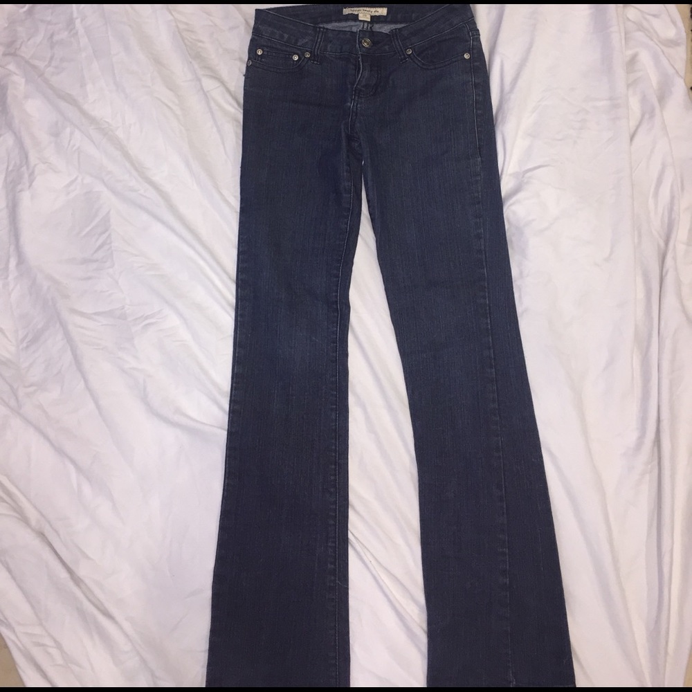 Forever 21: Dark Blue Denim Skinny Jeans, 26