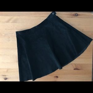 American Apparel suede black skirt