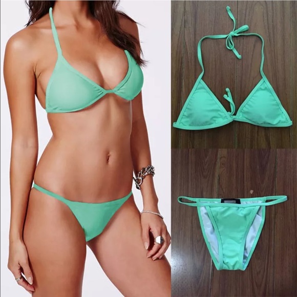 Mint Green Bikini - Picture 3 of 6