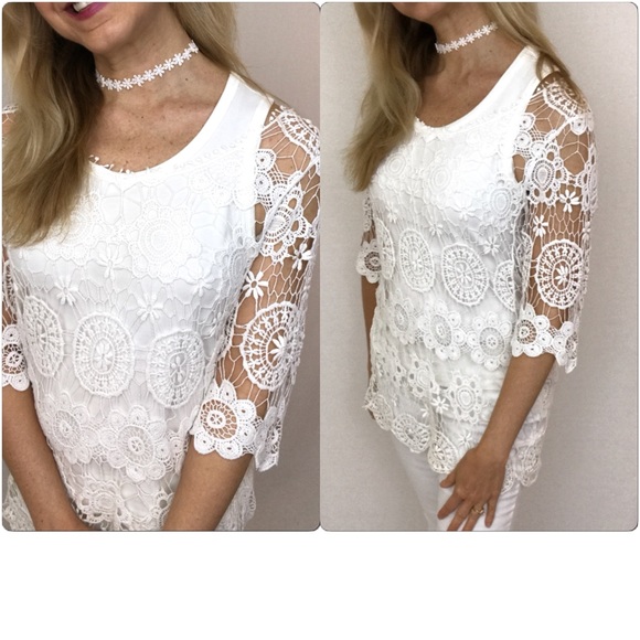 💥HOTSALE💥Lovely Lace Floral Adj Choker sold - Picture 2 of 5