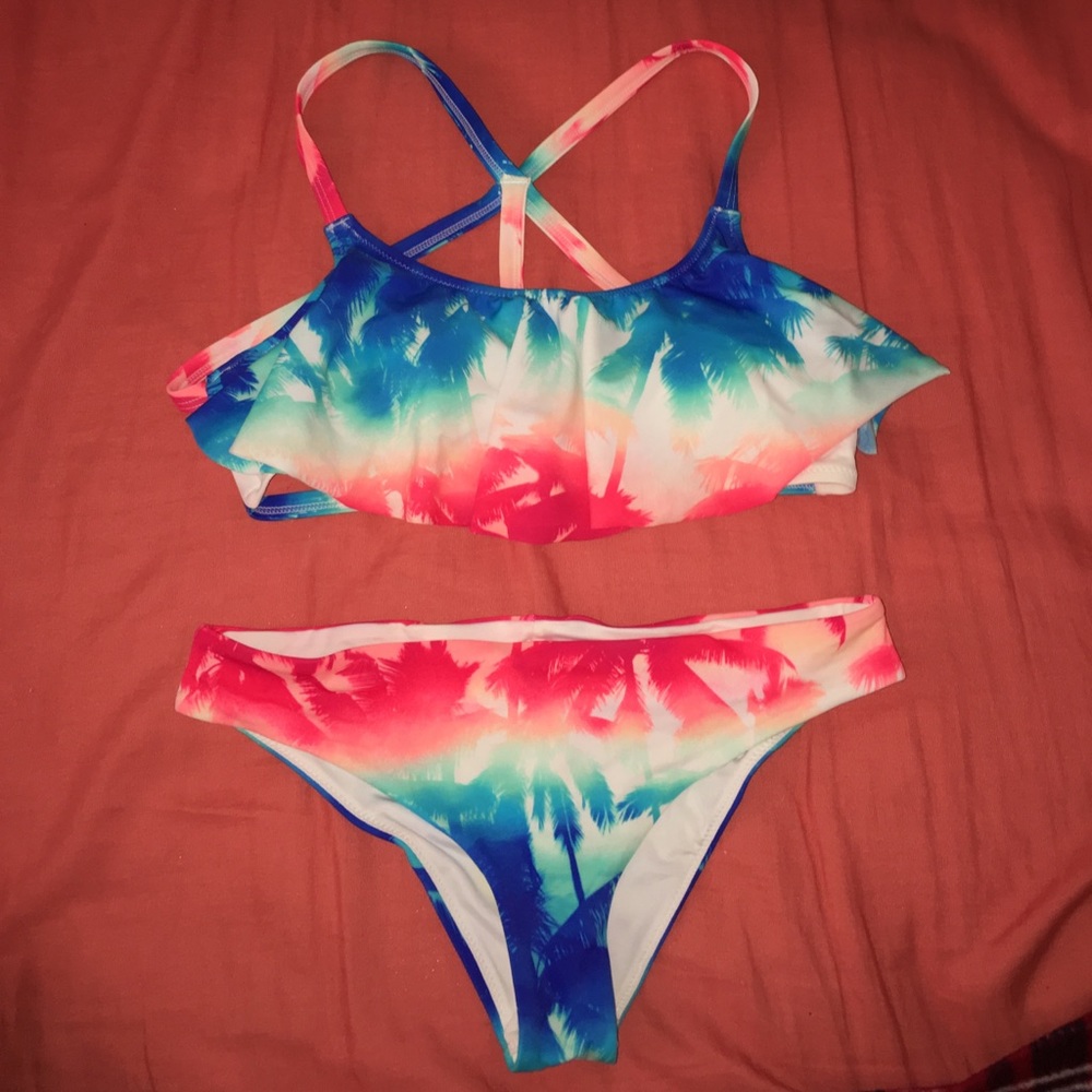 PINK strappy back bikini