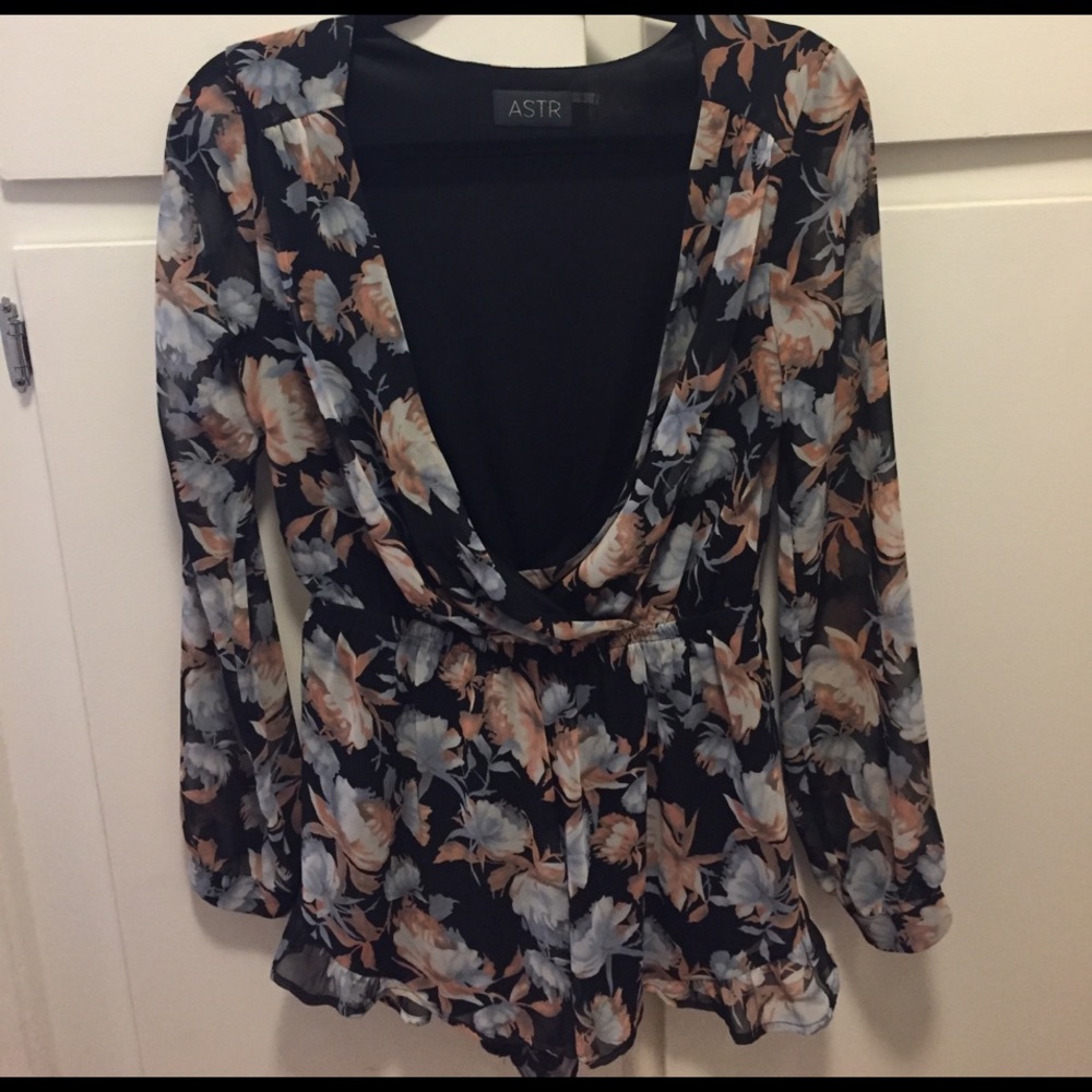 ASTR floral romper