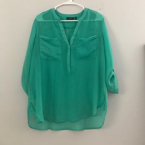 Teal blouse