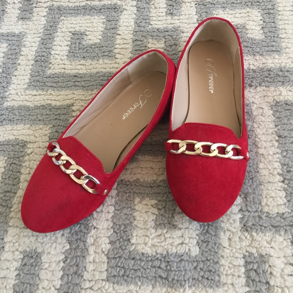 Red flats size 5