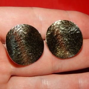 14k YELLOW GOLD  JAMES AVERY HAMMERED EARRINGS