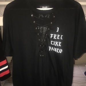 I feel like Pablo lace up tee dress (never worn)