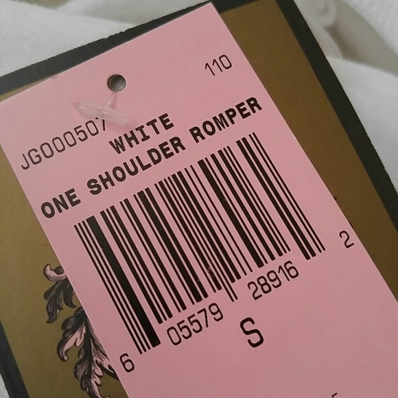 Juicy Couture One Shoulder Ruffle Terry Romper - Picture 3 of 3