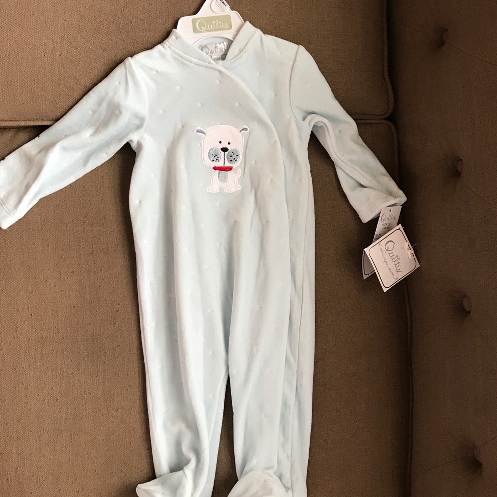 Baby boy Fleece footie 3-6 months
