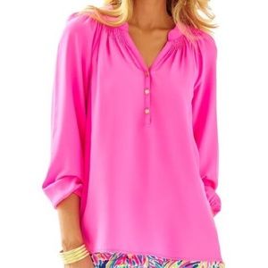 Lilly Pulitzer pink Elsa top