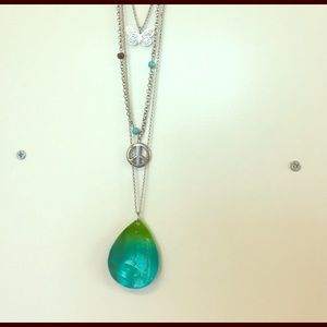 Triple chained necklace