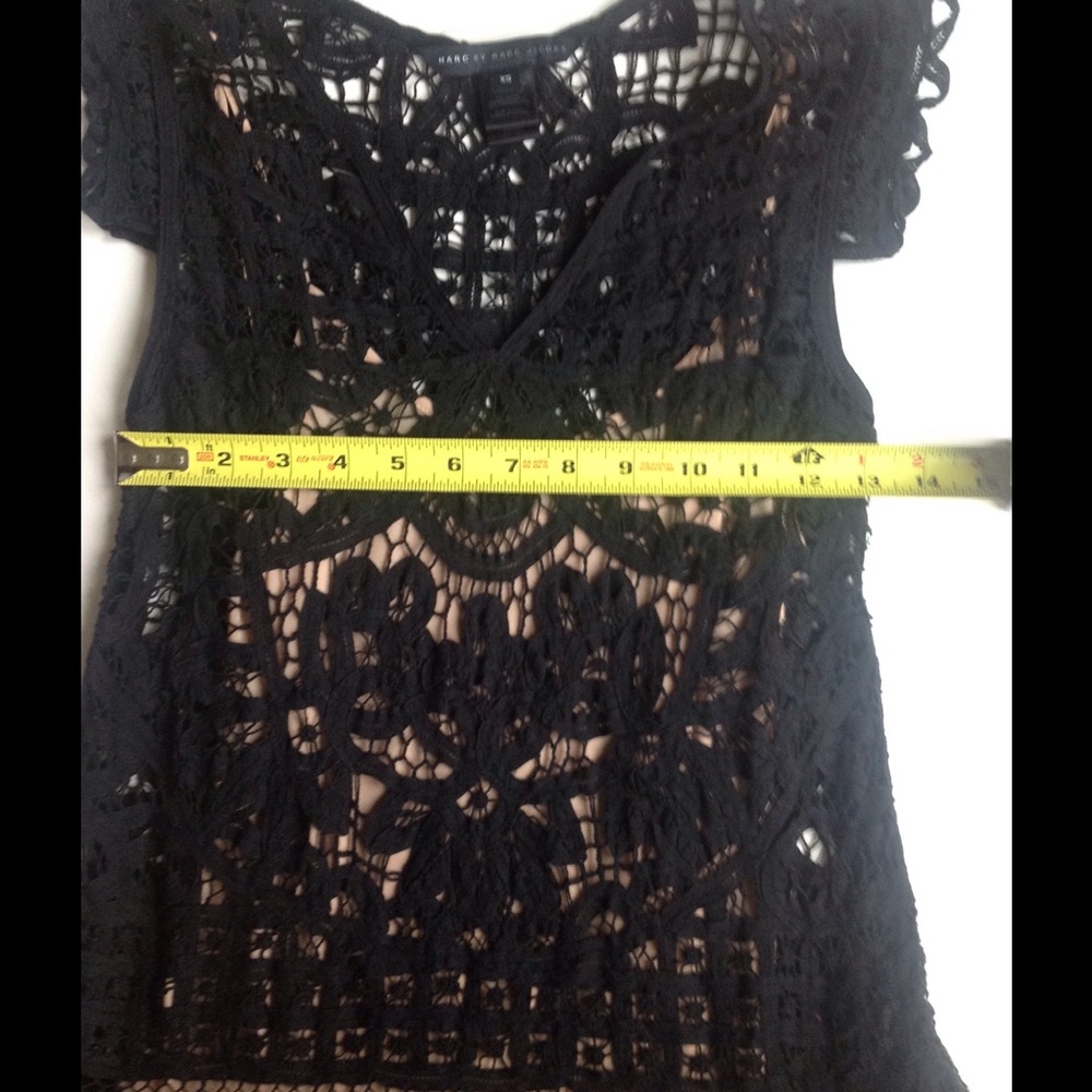 Marc by Marc Jacobs Black Lace Overlay Dress - Picture 2 of 7