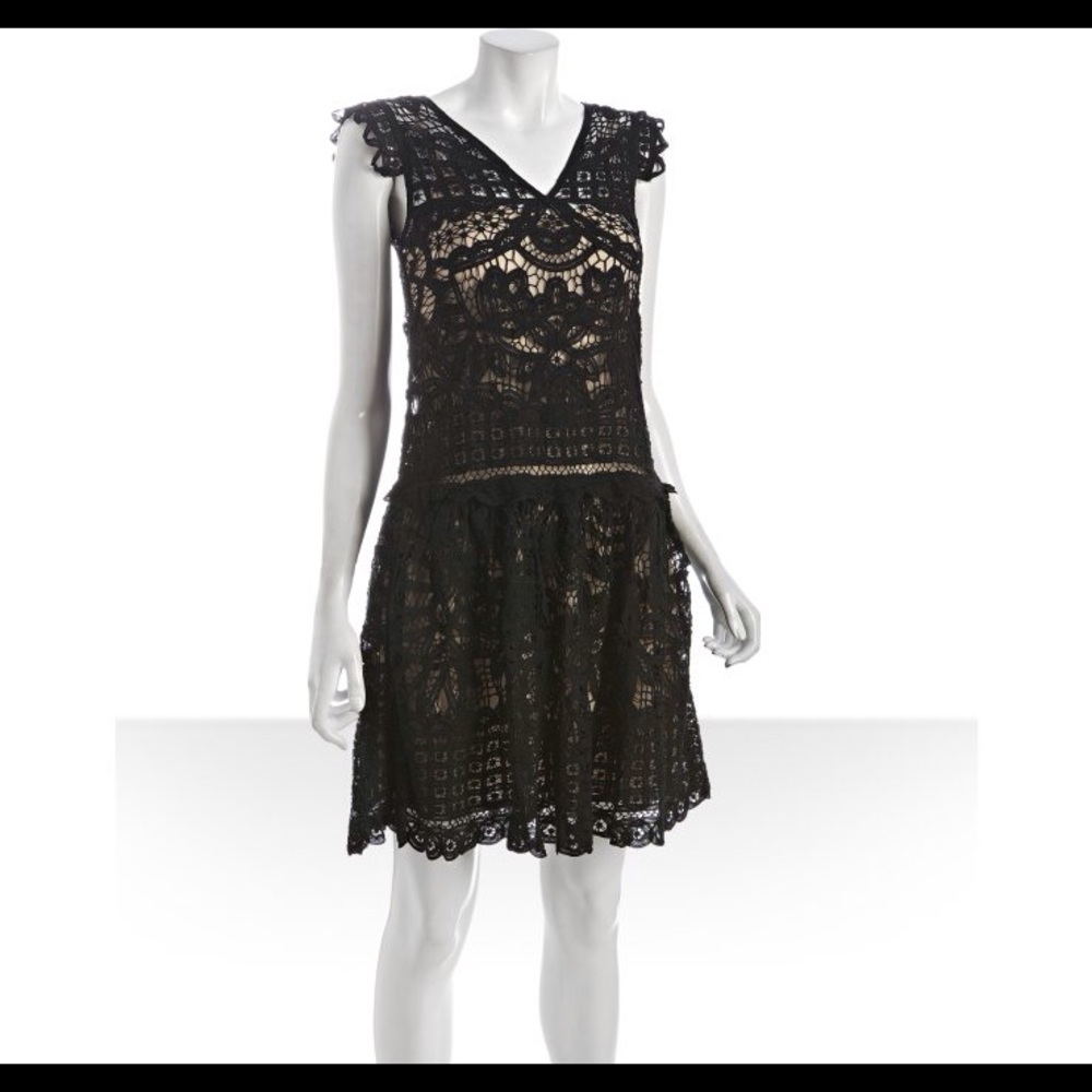 Marc by Marc Jacobs Black Lace Overlay Dress - Picture 7 of 7