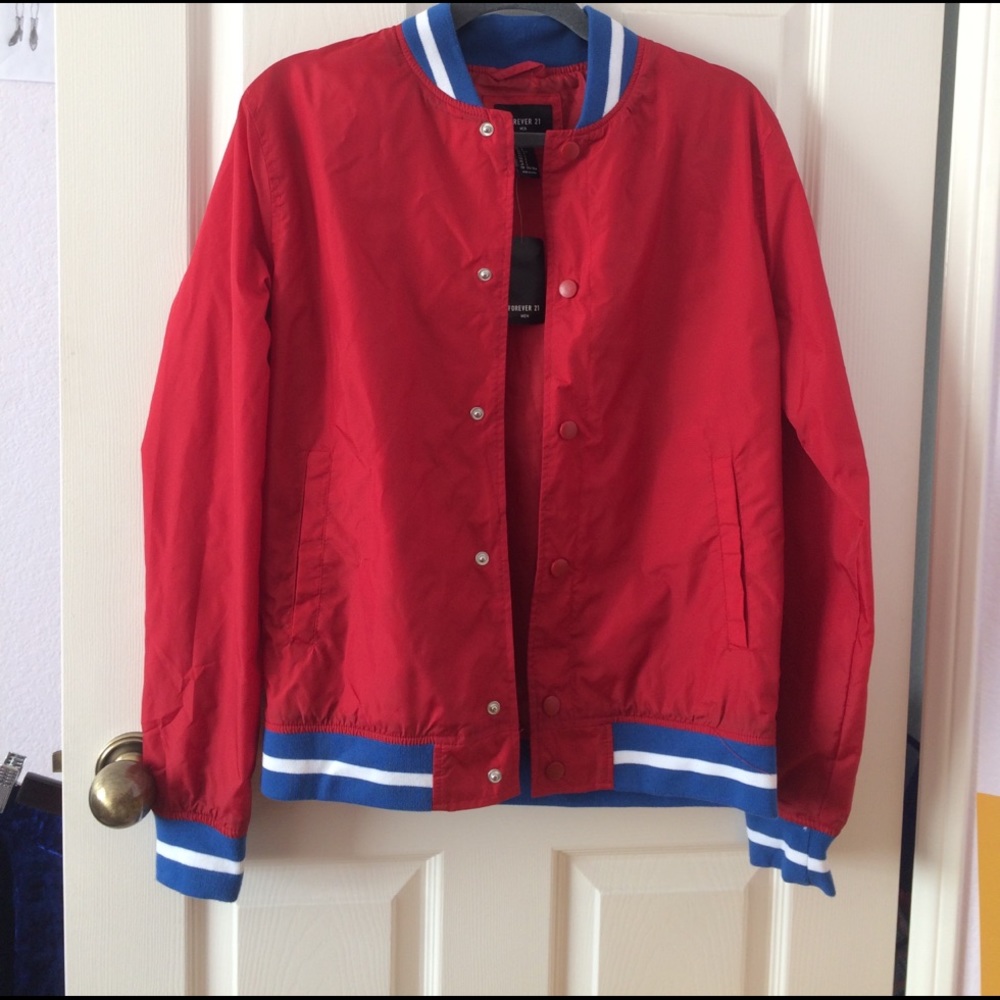 Forever 21 Men's Varsity Windbreaker (With Tag)