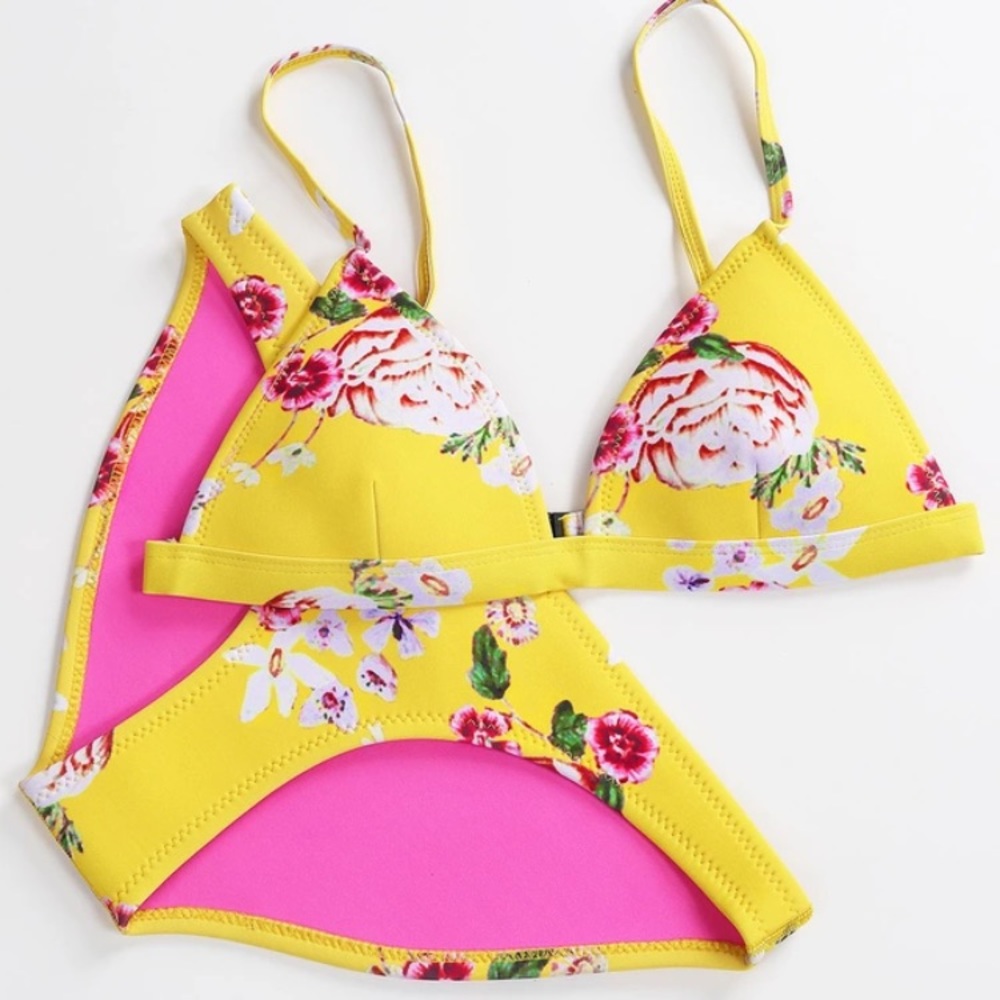 Triangl bikini! Delilah - fiore giallo