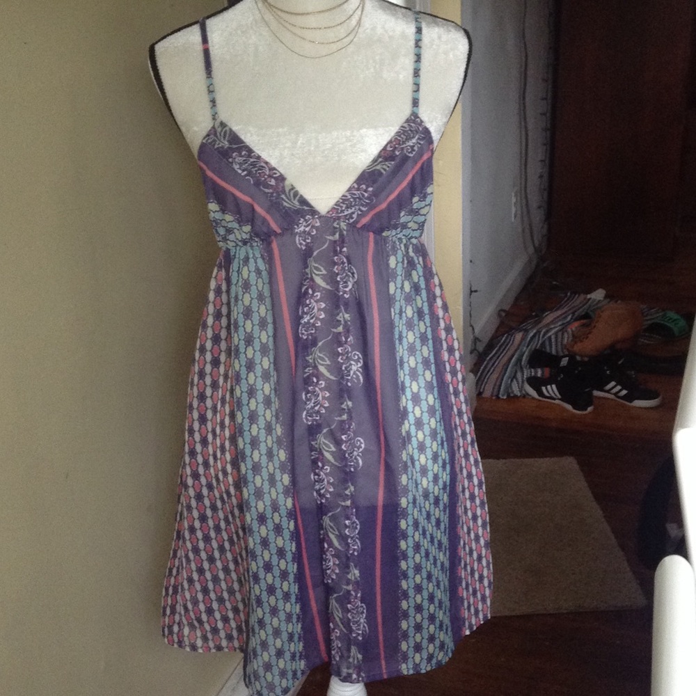 Kimchi Blue Sheer Boho Cover-up Dress