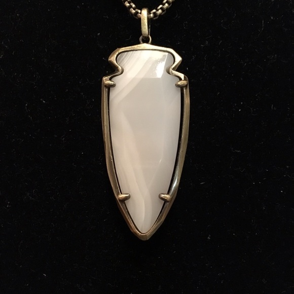 Kendra Scott Jewelry - 🎉SALE🎉KENDRA SCOTT KIMMY WHT Banded Agate NECK