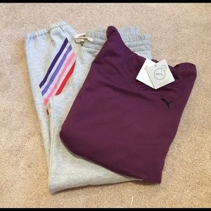 NWT Women's Puma Hooded Pullover Top