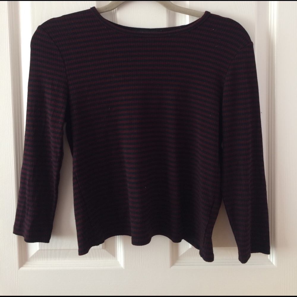 Striped Tulip Back Top