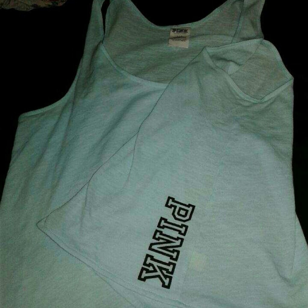 Large victorias secret pink tank top