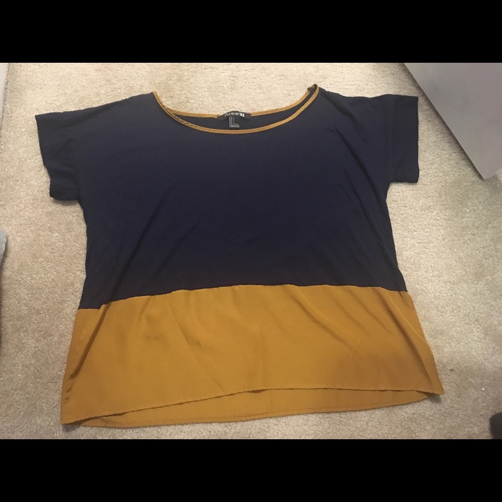Forever 21 mixed media shirt.  So cute and comfy!